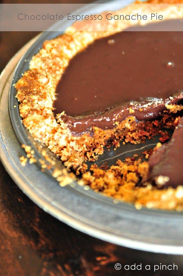 Easy Chocolate Espresso Ganache Pie: Decadent Dessert