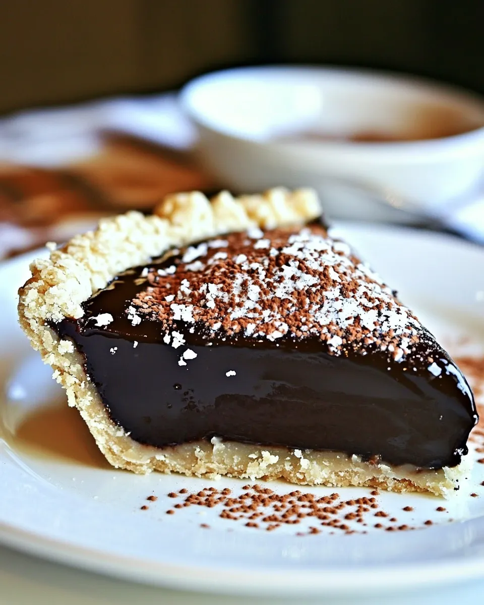 Wow Guests: Silky Chocolate Espresso Ganache Pie Recipe